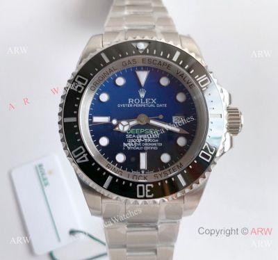 Noob V10 Rolex Deepsea 126660 44mm 904L D-Blue Dial Watch